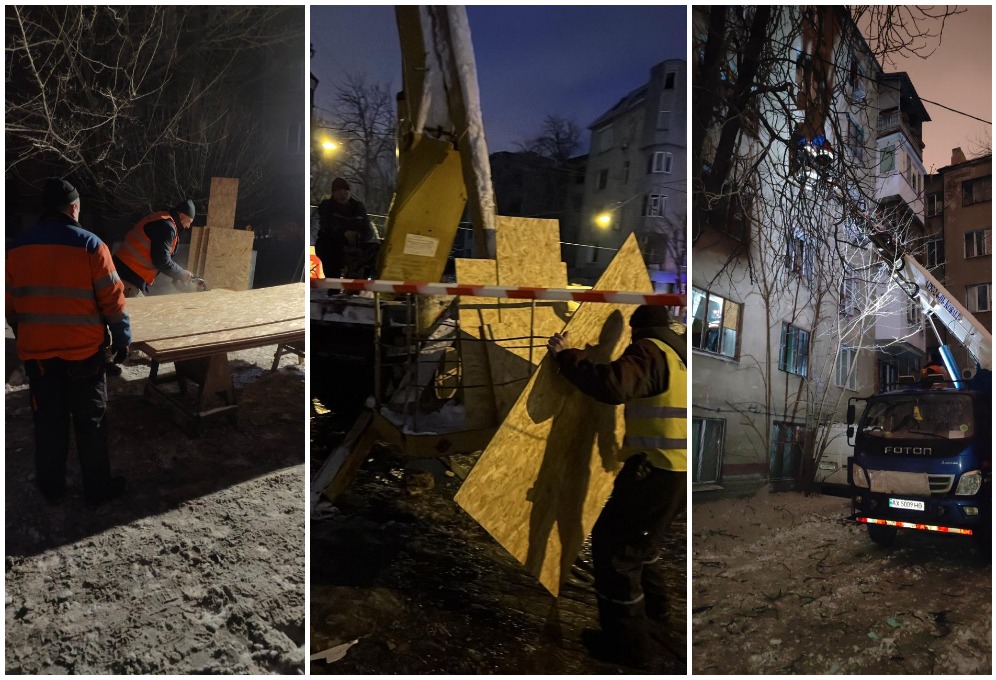 Ліквідують наслідки ракетної атаки інтервентів комунальники: Новини Харкова